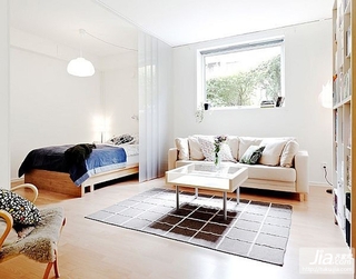 80平单身公寓客厅装修效果图大全2012图片装修图片