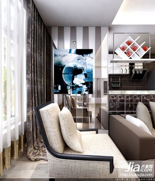 金地滨河国际社区二居室100平米装修图片