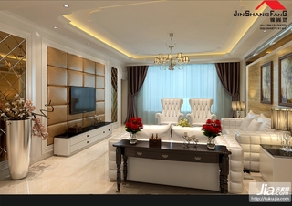 温馨白色 时尚温馨客厅设计装修效果图