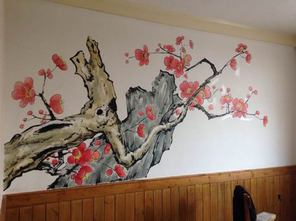 古典中式风 20款中式手绘墙图片