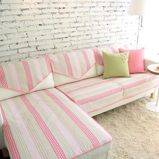 舒适粉色沙发图片