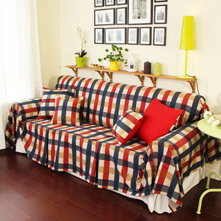 地中海风格舒适格子沙发效果图