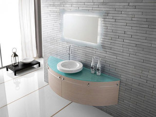 现代简约风格卫生间浴室柜效果图