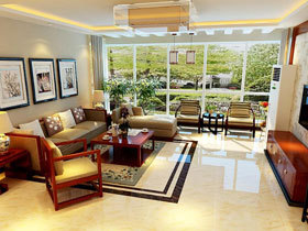奢华大气典雅中式三居室装修 这套度假公寓太美