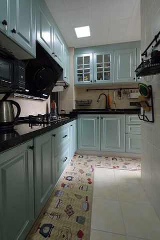 地中海风格小清新50平米厨房装潢
