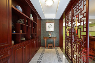 中式风格别墅奢华20万以上过道设计