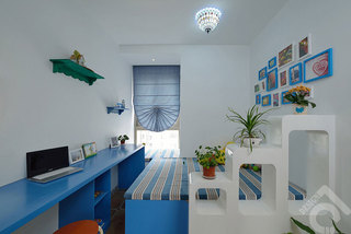 地中海风格三居室小清新90平米装修效果图
