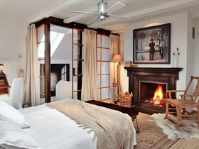 暖暖壁炉设计 16款实用卧室背景墙图