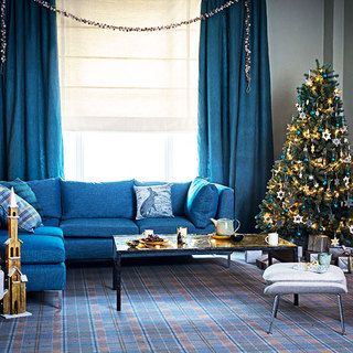 蓝色客厅沙发沙发图片