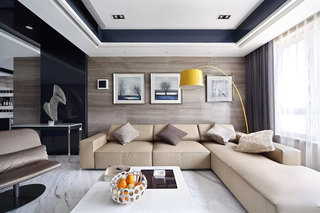 现代简约风格三居室温馨20万以上客厅沙发沙发效果图
