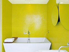 13款黄色瓷砖图片 打造活力卫生间