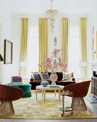 欧式风格温馨黄色客厅改造