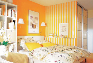 黄色卧室壁纸图片