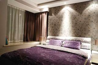 紫色浪漫卧室设计