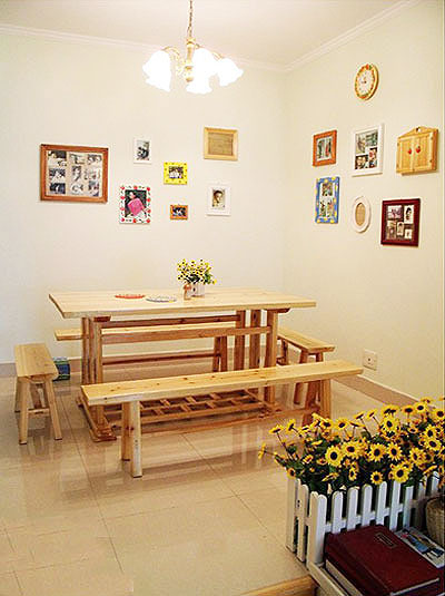 ,田园风格,餐厅背景墙