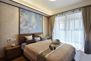 中式花鸟图卧室设计