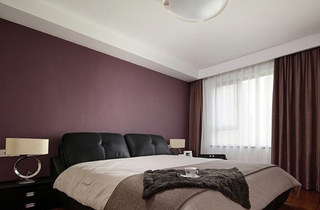 紫色卧室图片