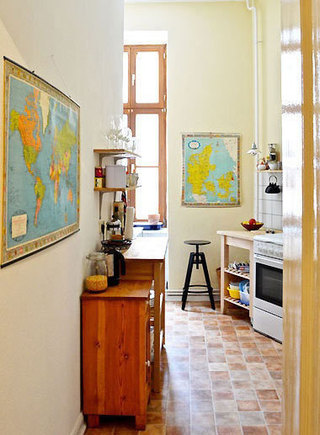 客厅世界地图装饰画图片