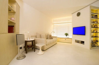 现代简约风格一居室小清新40平米效果图