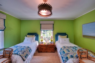 欧式绿色卧室效果图