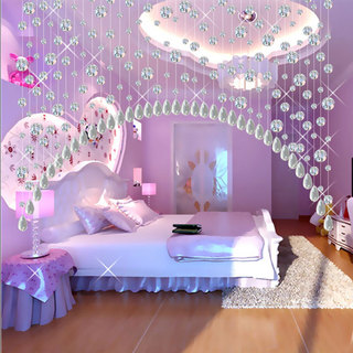 现代时尚紫色浪漫卧室效果图