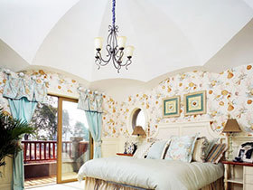 典雅欧式风 12张卧室吊顶设计图