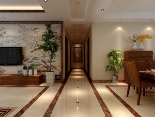 中式客餐厅走廊图片