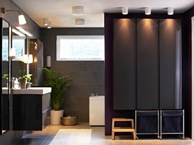 14张宜家黑色浴室柜设计图 稳重大气