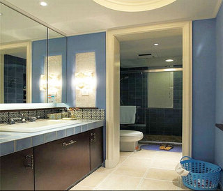 狭长型浴室柜设计图