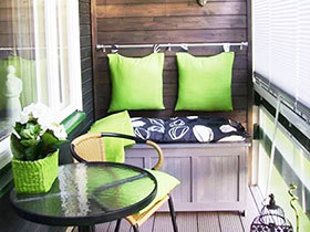 小阳台装修效果图 小空间造舒适感
