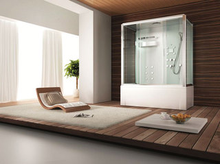 白色淋浴房设计图