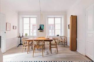 自然舒适北欧木质餐桌椅设计图片