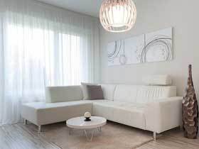 20万装100平现代纯白公寓设计案例