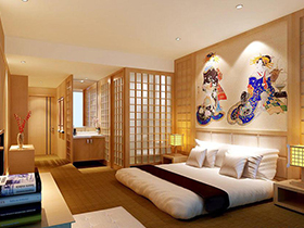 在日式和风中沉睡 12款日式卧室背景墙设计