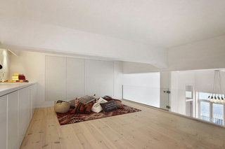 现代简约风格二居室简洁白色80平米装修效果图