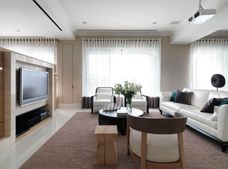 现代简约风格三居室20万以上140平米以上设计图