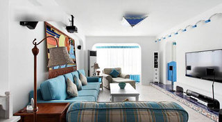 地中海风格三居室120平米设计图纸