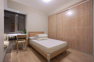 日式风格二居室原木色80平米装修效果图