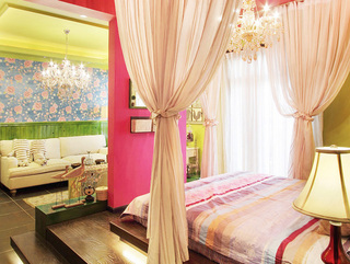 多彩玫粉色卧室