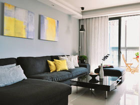时尚黑白简约公寓装修 通透大气的设计