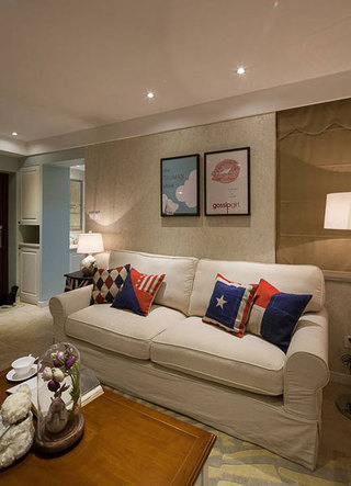 美式客厅沙发设计图片