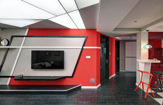 现代简约风格三居室110平米装修图片