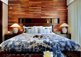 大气木质卧室背景墙设计