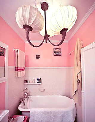 浪漫粉色卫浴间