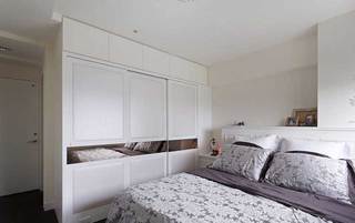 现代简约风格三居室白色90平米设计图纸