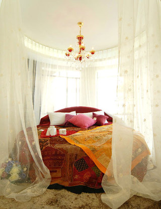 房间纱幔布置效果图图片