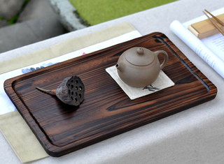 茶室木质茶托