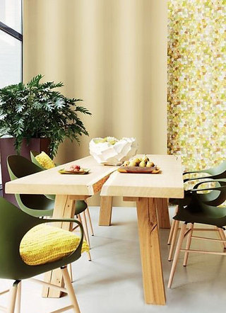 自然木质餐厅桌椅设计