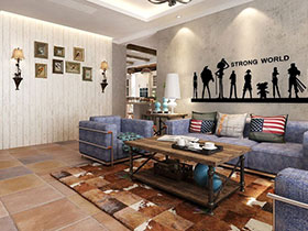 畅享自然之美 16款现代美式客厅设计