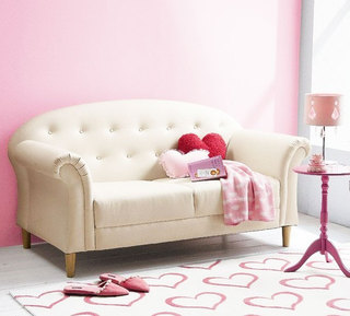 粉色客厅布置